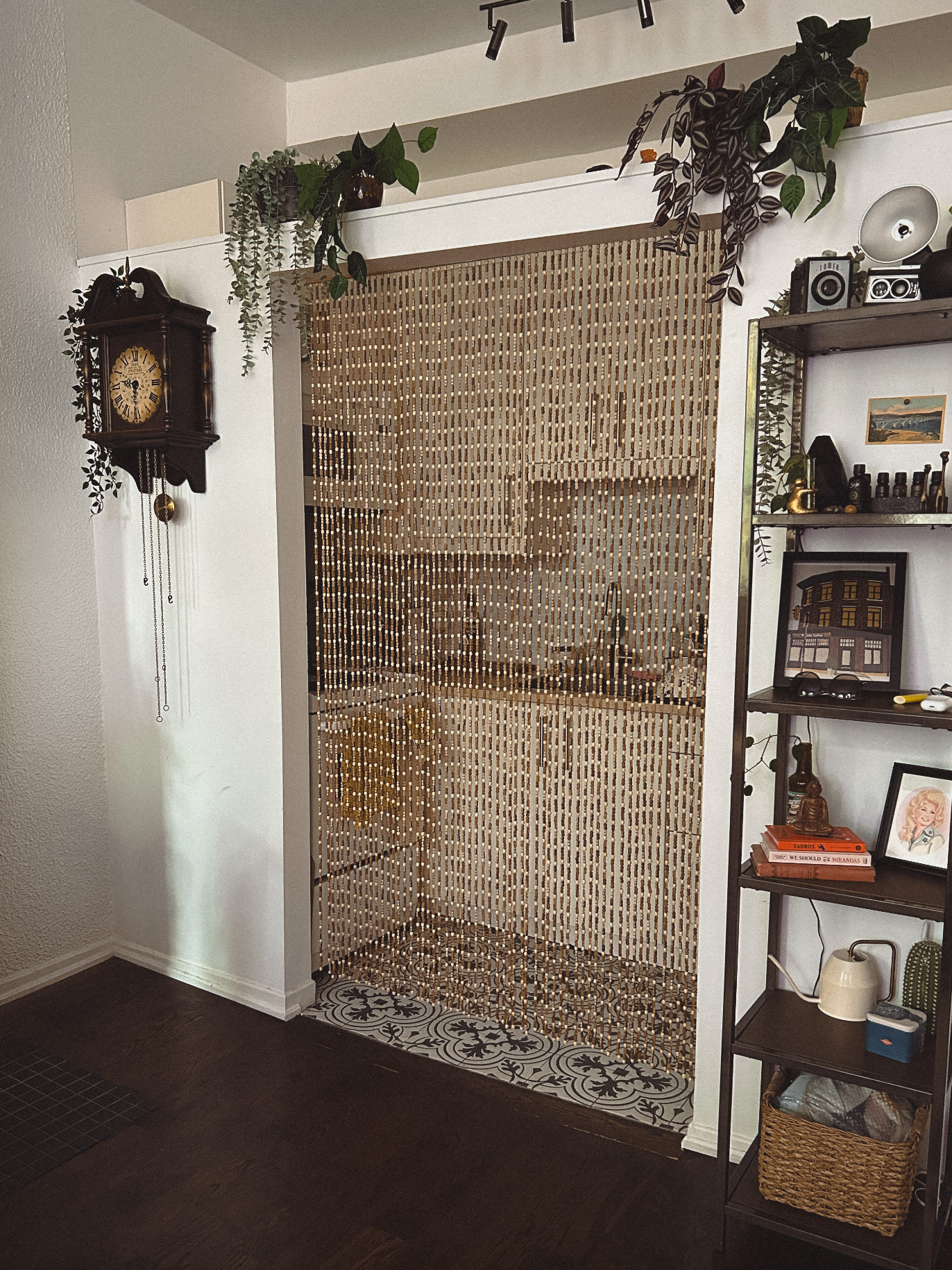 Wood and Bamboo Beaded Curtain 77" high -SunshineBr