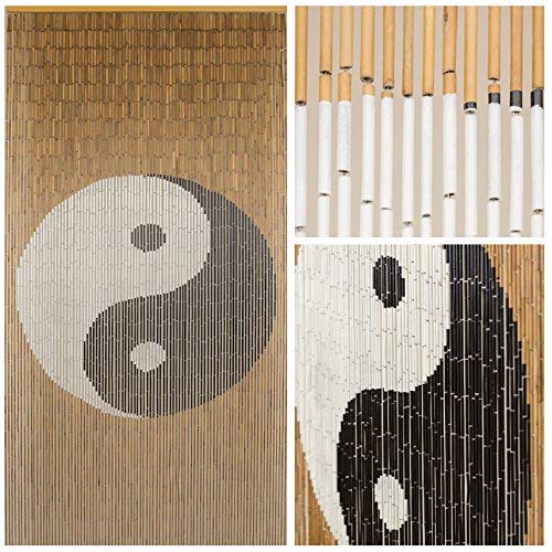 Bamboo Beaded Curtain 35.5" wide X 78" high-90 strands- Tao